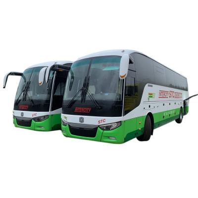 China New Zhongtong Bus LCK6128 Bus 56 Rear Engine Used Seats Double Doors Large Compartment 11990*2550*3830mm for sale