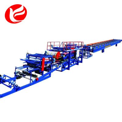 China Hotels Rock Wool EPS Roof Sandwich Wall Panel Roll Forming Machine for sale