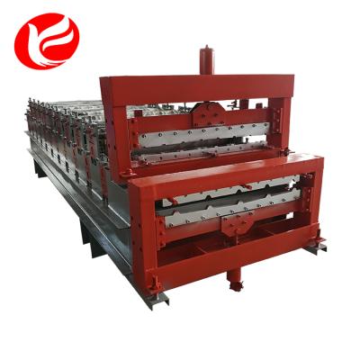 China Hotels China Factory Double Layer Roofing Making Roll Forming Machine Prices for sale