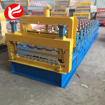 China Make Tile Roof Roll Forming Machinery Double Corrugated Sheet Machine for sale