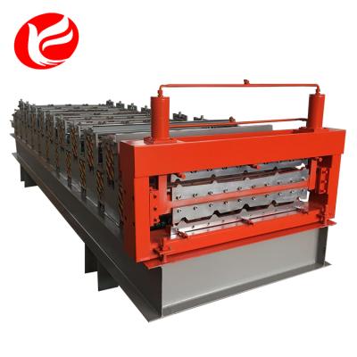 China Hotels China Manufacturer Roof Panel Double Layer Deck Roll Forming Machine Line For Sale for sale