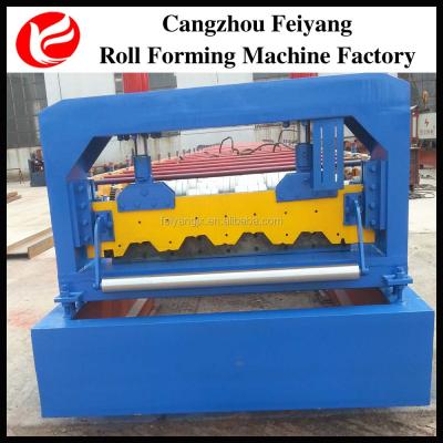 China Hotels Galvalume Steel Profile Machines For Scaffolding Walk Board Galvanized Steel Floor Deck Machine for sale