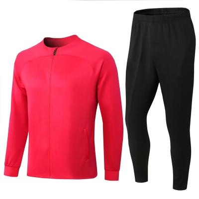 China Sets High Quality Mens Soccer Jerseys Jackets Long Sleeve Soccer Jerseys Suits Pink 22-23 for sale