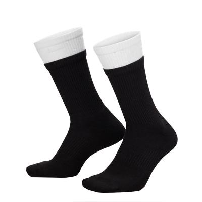 China Mens Patchwork High Tube Stockings Soccer Socks Anti-Slip Wear Resistant Breathable Black for sale