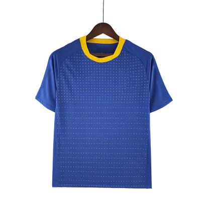 China Shirts & Major 2010 high quality quick-drying retro men's short-sleeved soccer jerseys away blue shirts for sale