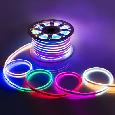 China Wholesale 110V Flex Strip Light 5050 SMD LED Waterproof Neon Hotel Neon Led Light Strips Flex Rope Ip 65 for sale