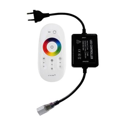 China High Quality RGB Rf Led Controller 110v 220V Remote Led Controller For Rgb Led Strip Light 110*52*20mm for sale