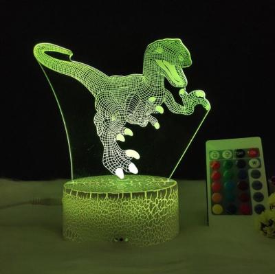 China Modern Novelty USB Acrylic 16 Color Changing Led 3d Night Light With Remote Control for sale