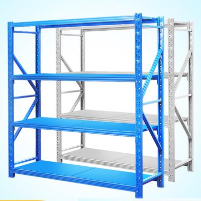 China Medium Duty Type Longspan Rack Shelves Corrosion Protection Warehouse Cargo Storage Rack System for sale