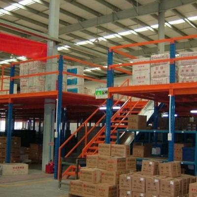 China New Customized Designed Corrosion Protection Metal Racks Shelves Mezzanine Floor Rack for sale