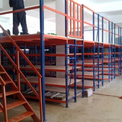 China Corrosion Protection Good Quality Mezzanine Floor Attic Racking System Metal Warehouse Storage Mezzanine Platform Racking for sale