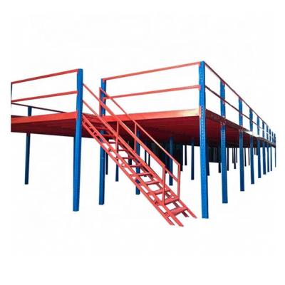 China High Levels Of Corrosion Protection Compound Structural Industrial Warehouse Racking Mezzanine Shelves For Warehouse for sale