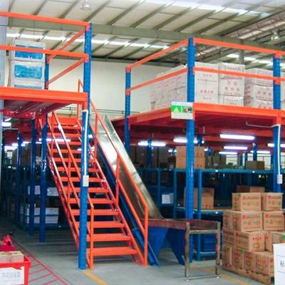 China Industrial Warehouse Storage Heavy Duty Corrosion Protection OEM Price Steel Structure Mezzanine Attic Shelves Racking System for sale