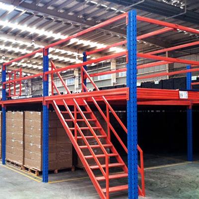 China Corrosion Protection Racking Mezzanine Steel Structure Multideck Racking Suspended Mezzanine For Warehouse for sale