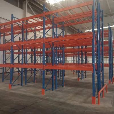 China Corrosion Protection Drive In Rack Warehouse Storage Rack Use Heavy Duty Cold Room Steel Drive In Pallet Racking for sale