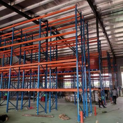 China Corrosion Protection OEM Customized Warehouse Cold Rolled Steel Pallet Racking System Drive-In Rack for sale