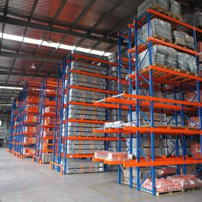 China Corrosion Protection Metal Warehouse Rack Steel Medium Heavy Duty Movable Pallet Racking for sale