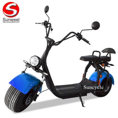 China Chinese Cheap Powerful Big Wheel Double Seat COC 1500W Electric Scooter For Europe Market for sale