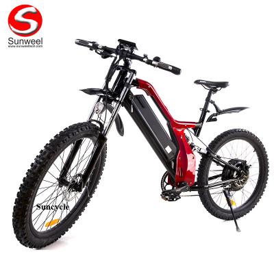 China Aluminum alloy China price Mountainbike full suspension mtb bike adult electric bicycle for sale