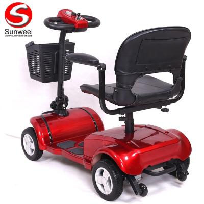 China Wholesale Detachable Cheap Folding 4 Wheel Battery Suncycle Electric Mobility Scooter For Disabled Person for sale