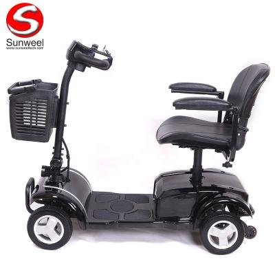 China Battery Wholesale 4 Wheel Dismountable Folding Electric Foldable Mobility Scooter Disabled Scooter For Elderly for sale