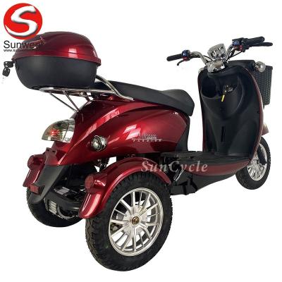 China Warehouse Electric Stock Plastic Easy Travel 3 Wheeled Mobility Scooter Elderly Eu Scooters for sale