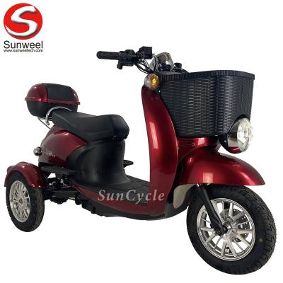 China Wholesale Price 500W 60V Unisex Top Wheels Suncycle Electric Scooter 3 Wheels Mobility For Elderly for sale