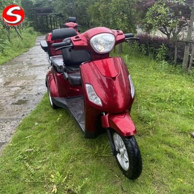 China Suncycle 60V Unisex Double Seat 3 Wheel Electric Tricycle Electric Mobility Scooters for Elderly Adult and Seniors for sale