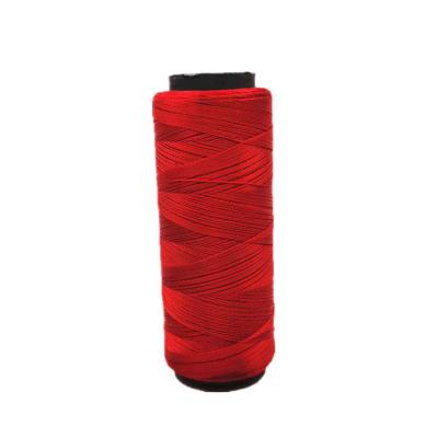 China Fishing nets make or repair factory sale 210D/30 high tenacitycolor red 100% polyester filament twsited fishing twine for sale