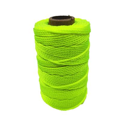 China Factory sale 210D/120 high tenacity color 100% polyester filament twsited fishing nets netting or repairing fishing twine on paper cone for sale