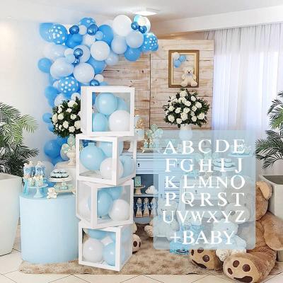 China Baby Shower Party Decoration 26 Letters A-Z Balloon Box BABY Birthday Party Marriage Proposal Decorate Balloon Box Party Supplies for sale