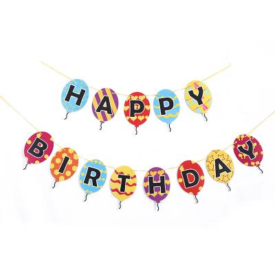 China Hot Party Decoration Birthday Banner Air Balloon Banner Arch Banner Color Alphabet For Birthday Party Decoration for sale