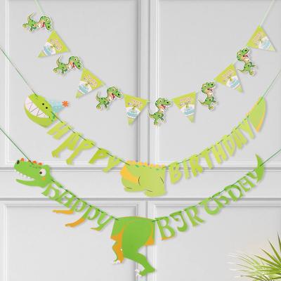 China Party Decoration Baby Birthday Banner Dinosaur Banner Crocodile Banner for Birthday Party Decoration for sale