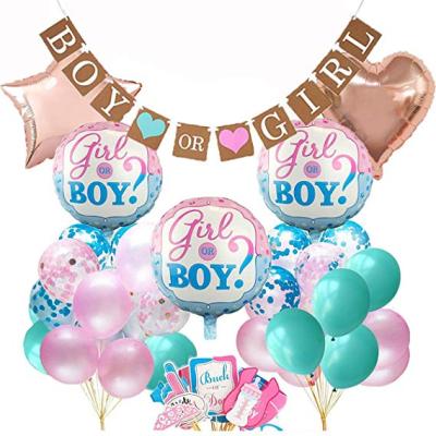 China Latex and Paper Gender Reveal Party Supplies Photo Props Gender Reveal Balloon Gender Reveal Balloon Decorations for sale