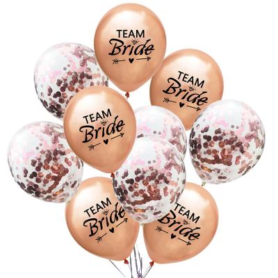 China Bachelor Party Decorations Supplies Bridal Shower Decorations Balloons Kit 10pcs Bride To Be Balloons for sale