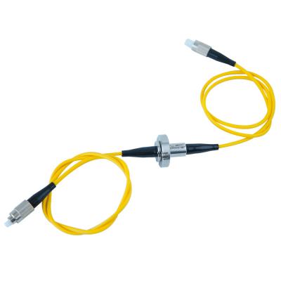 China Compact Hybrid Slip Ring Fiber Optic Rotary Joint Video Surveillance Transmitting for sale