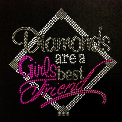 China Custom Flatback Diamonds On Girlfriends Rhinestone Transfer Iron for sale