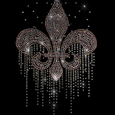 China Transfer Flatback Crystal Fleur De Lis Rhinestone Wholesale Rhinestone for sale