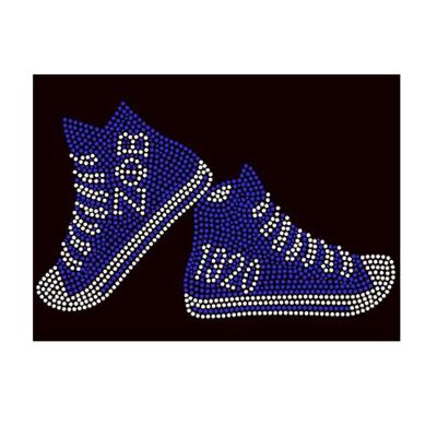 China Custom Crystal Zeta Phi Beta Shoes Jogger Flatback Wholesale Rhinestone Transfer For Apparel for sale