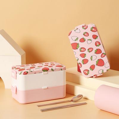 China New Lanfengye Wholesale Lunch Box Sustainable Hot-selling Bento Box Food Container Stainless Steel For Student Office for sale