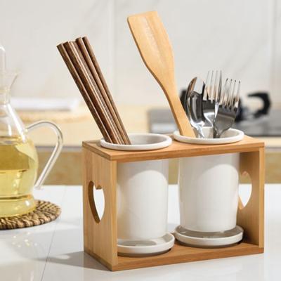 China Lanfengye Viable Chopsticks Serving Storage Cage Tableware Storage Rack Chopstick Utensil Ceramic Spoon Rack for sale