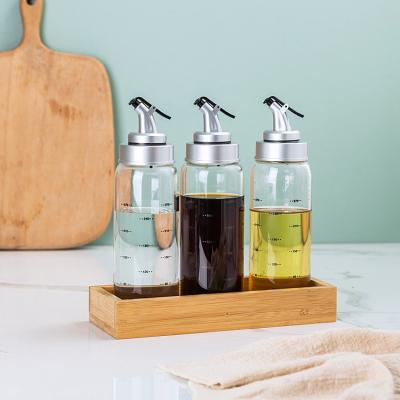 China Lanfengye Viable 500ml Kitchen Use Oil Bottle Frying Oil Dispenser Dispenser Vinegar and Glass Soy Sauce for sale