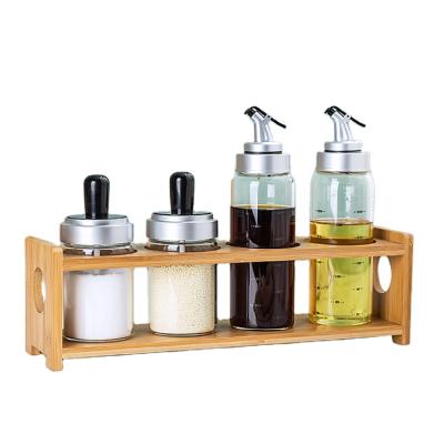 China Lanfengye Viable Glass Seasoning Jar Oil Bottle Set Round Seasoning Bottle Set Borosilicate Cooking Oil And Spice Jar Set for sale