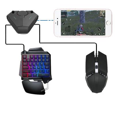 China Plug and Play Professional Mechanical Keyboard + Combo Gaming Mouse + Adapter Kit for Android IOS/Mobile Phone Game for sale