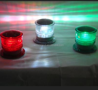 China Solar Polycarbonate Boat Masthead Navigation Lights with 3three colors green, red and white for sale