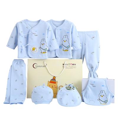 China Anti-Shrink Pure Cotton Suit Gift Box Baby Newborn Full Sleeve Jumpsuit for sale