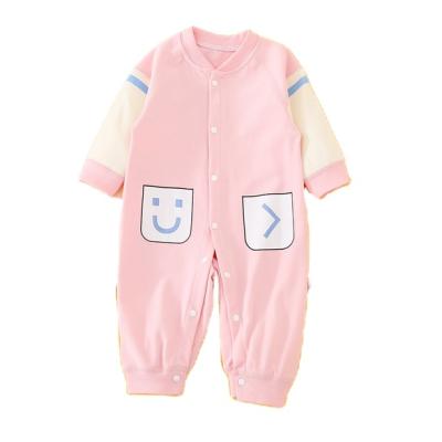 China Wholesale Custom 100% Cotton 2021full Sleeve Newborn Girls Onesie Boys 100% Cotton Clothes Baby Rompers for sale