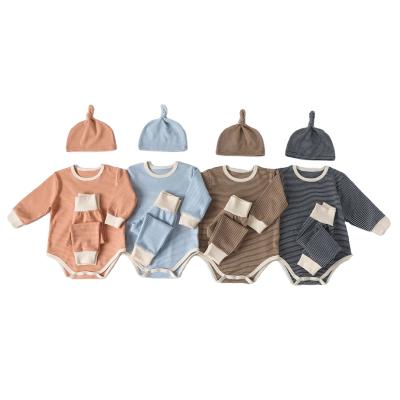 China Anti-Shrink Baby Clothes Full Sleeve 100% Cotton Toddler Infant Clothes Sets Unisex Baby Clothes Sets for sale