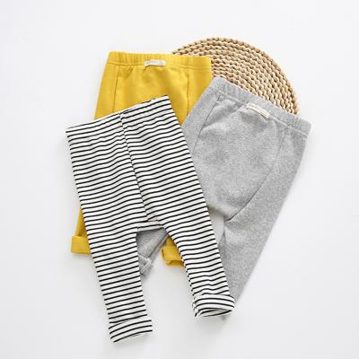 China Color Fade Proof Stripe Baby Pants Kids Wear Baby Boy Pants Girls Pants PP Pants Solid Color Baby Jogger Pants for sale