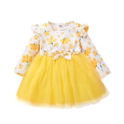 China Anti-wrinkle stock inventory clothes for girls baby girls autumn skirts baby's clothes for sale